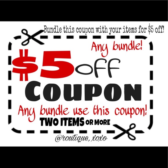 Other - $5 Off Coupon with ANY TWO ITEMS OR MORE!